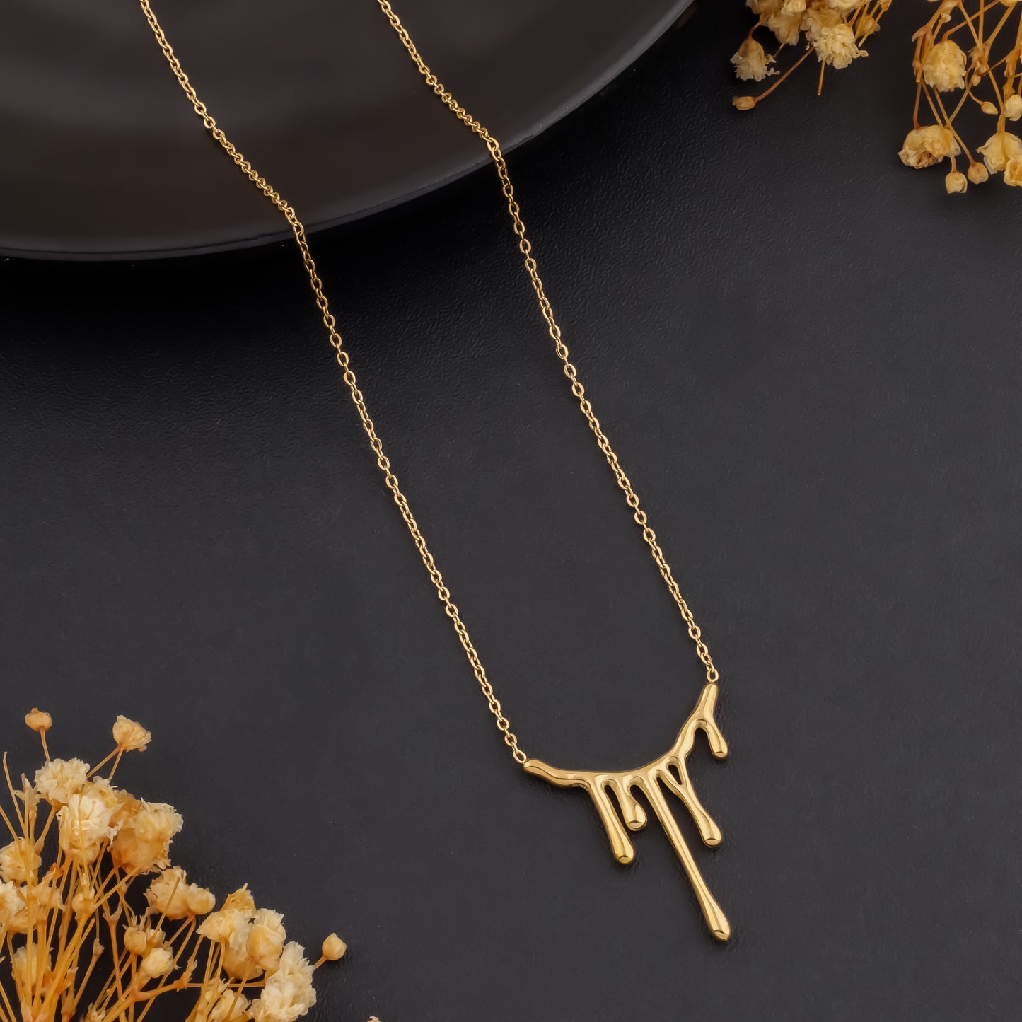 Lava Luxe – Molten Drip Necklace