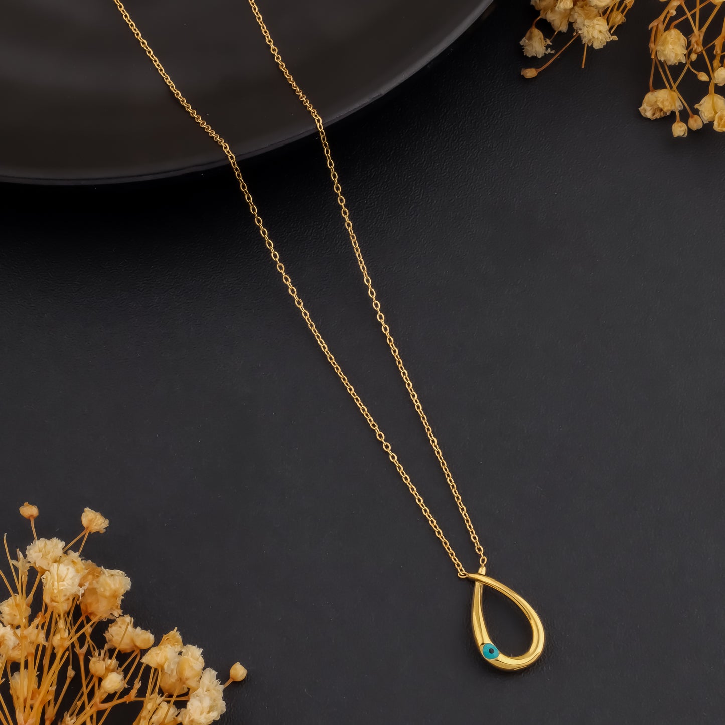 Aura Drop – Evil Eye Charm Necklace