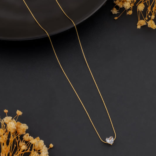 Heartlet – Dainty Crystal Heart Necklace