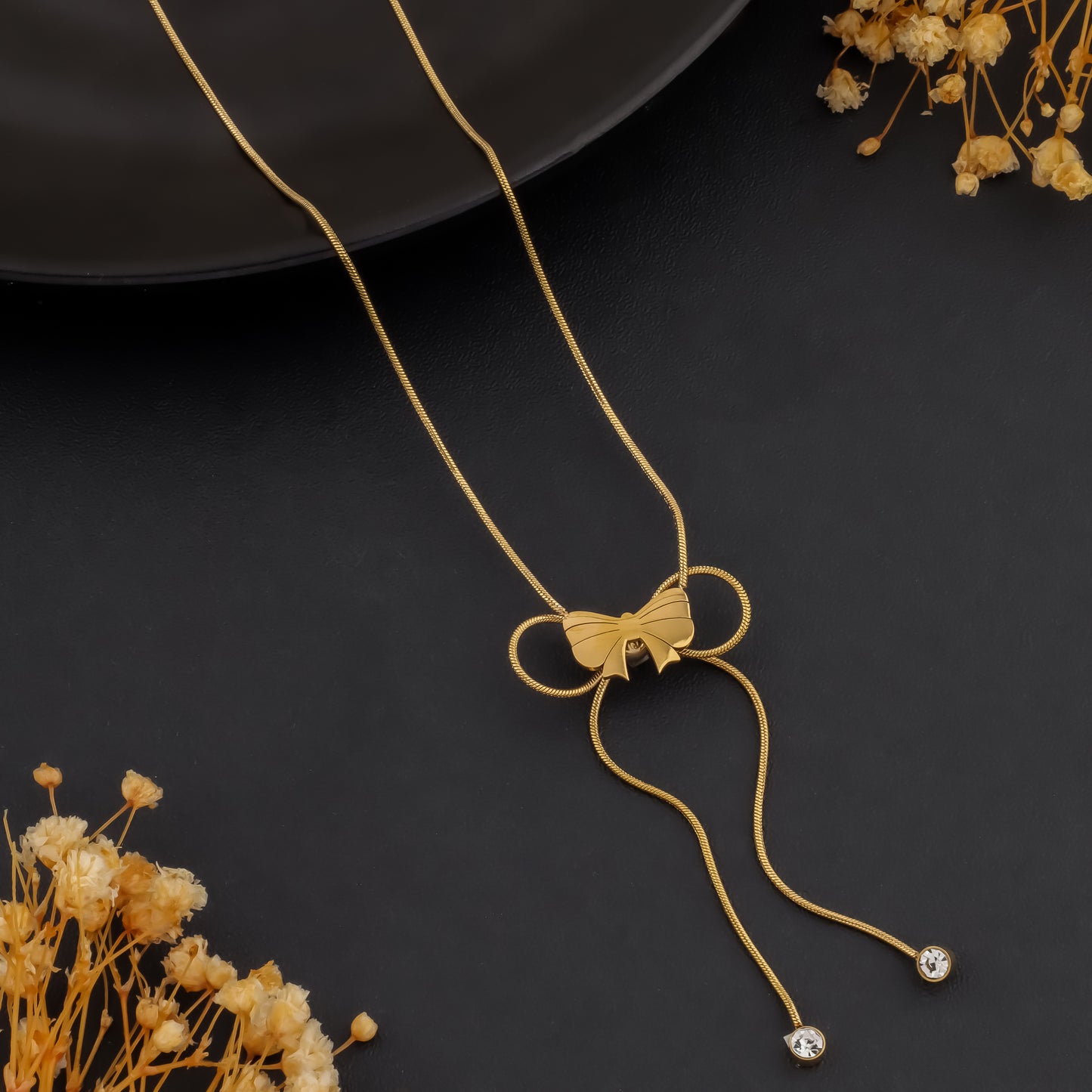 Ribbonfall – Adjustable Bow Necklace