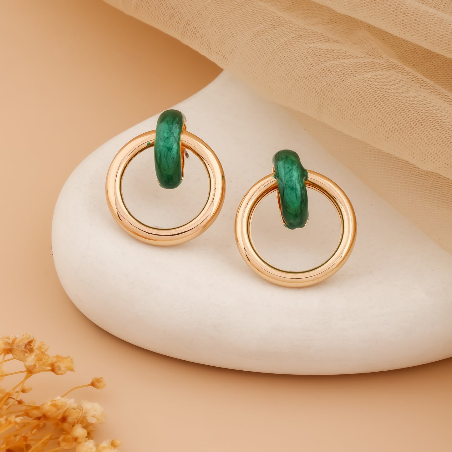 Verdora – Dual Hoop Acrylic Earrings