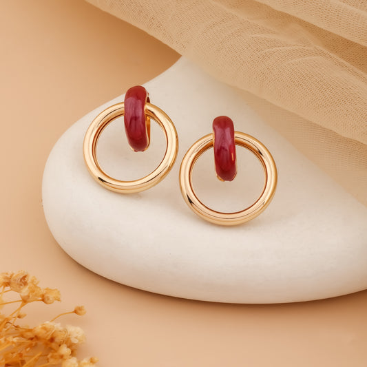 Verdora – Dual Hoop Acrylic Earrings