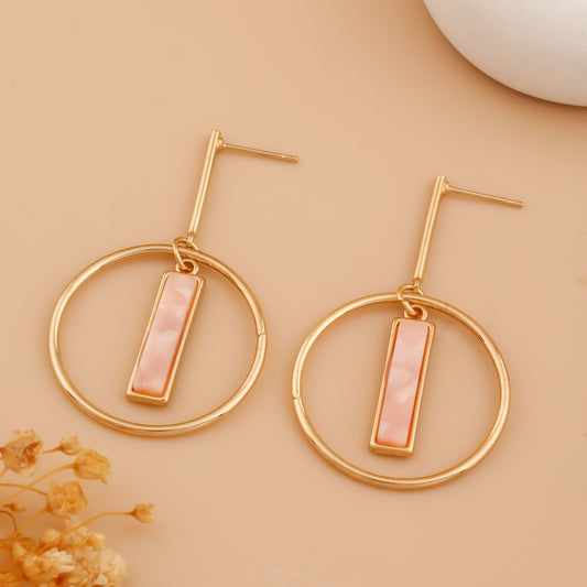 Mirae Loop – Acrylic Arc Earrings