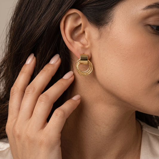 Loopelle – Twisted Chain Luxe Earrings