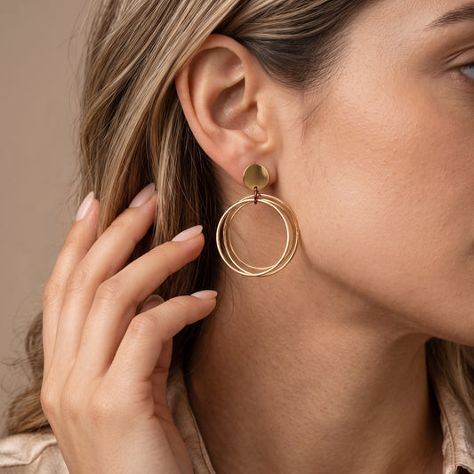 Trivelle – Geometric Hoop Earrings