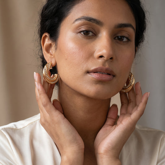 Lunarc – Crystal Crescent Hoops