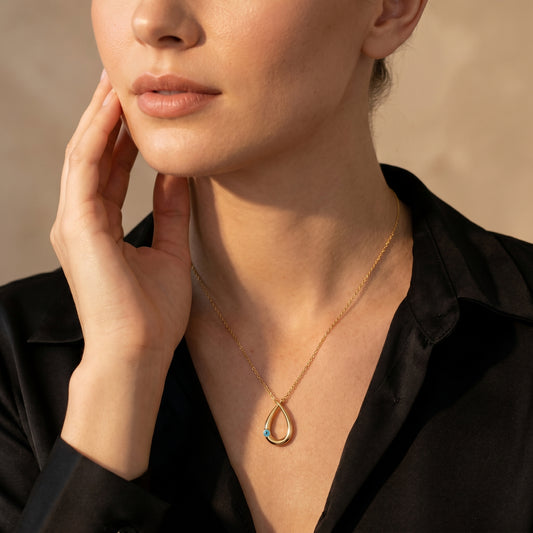 Aura Drop – Evil Eye Charm Necklace