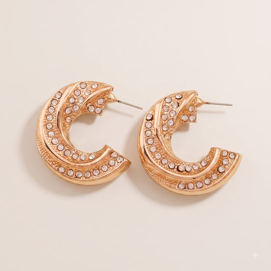 Lunarc – Crystal Crescent Hoops