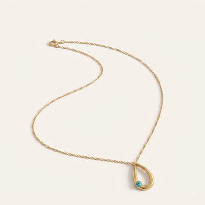 Aura Drop – Evil Eye Charm Necklace