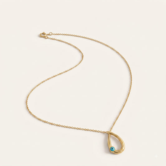 Aura Drop – Evil Eye Charm Necklace