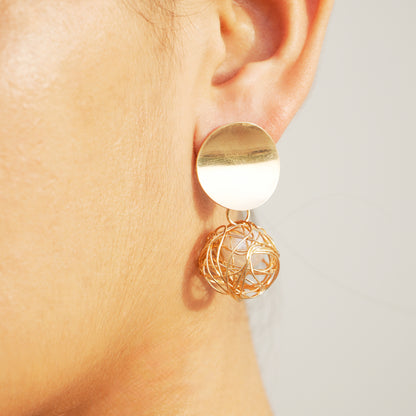 Sohwa – Golden Bloom Earrings