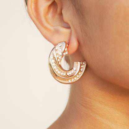 Lunarc – Crystal Crescent Hoops