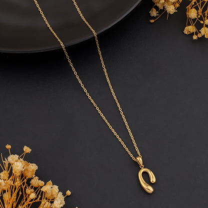 Golden Arc – Timeless Curve Necklace