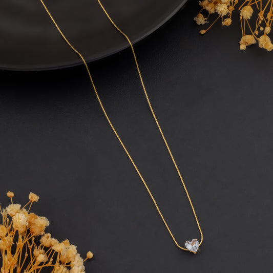 Heartlet – Dainty Crystal Heart Necklace
