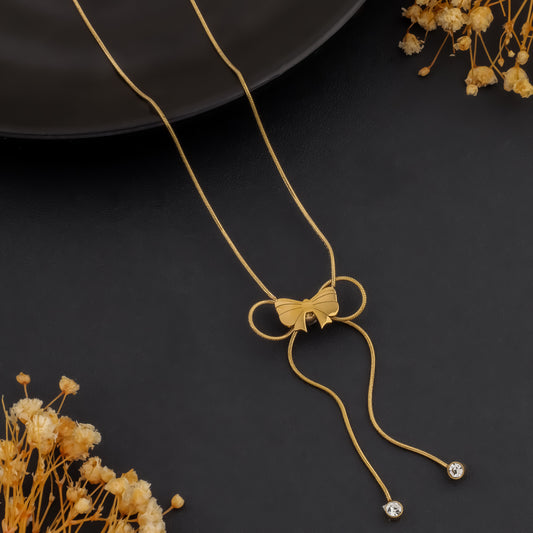 Ribbonfall – Adjustable Bow Necklace