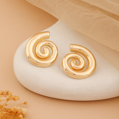 Auraspin – Sculptural Spiral Studs