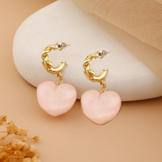 Roséglow – Twisted Heart Hoops