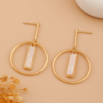 Mirae Loop – Acrylic Arc Earrings