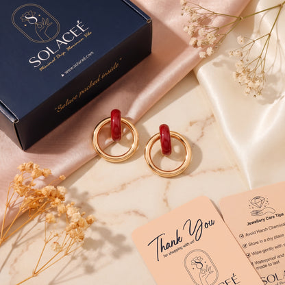 Verdora – Dual Hoop Acrylic Earrings