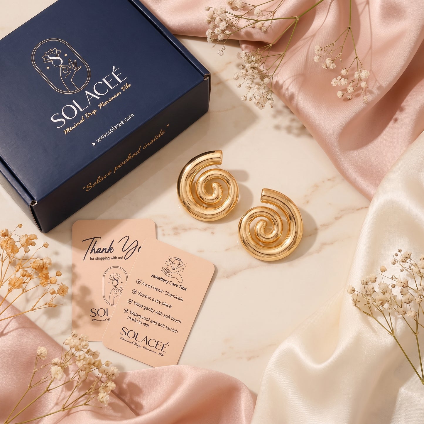 Auraspin – Sculptural Spiral Studs