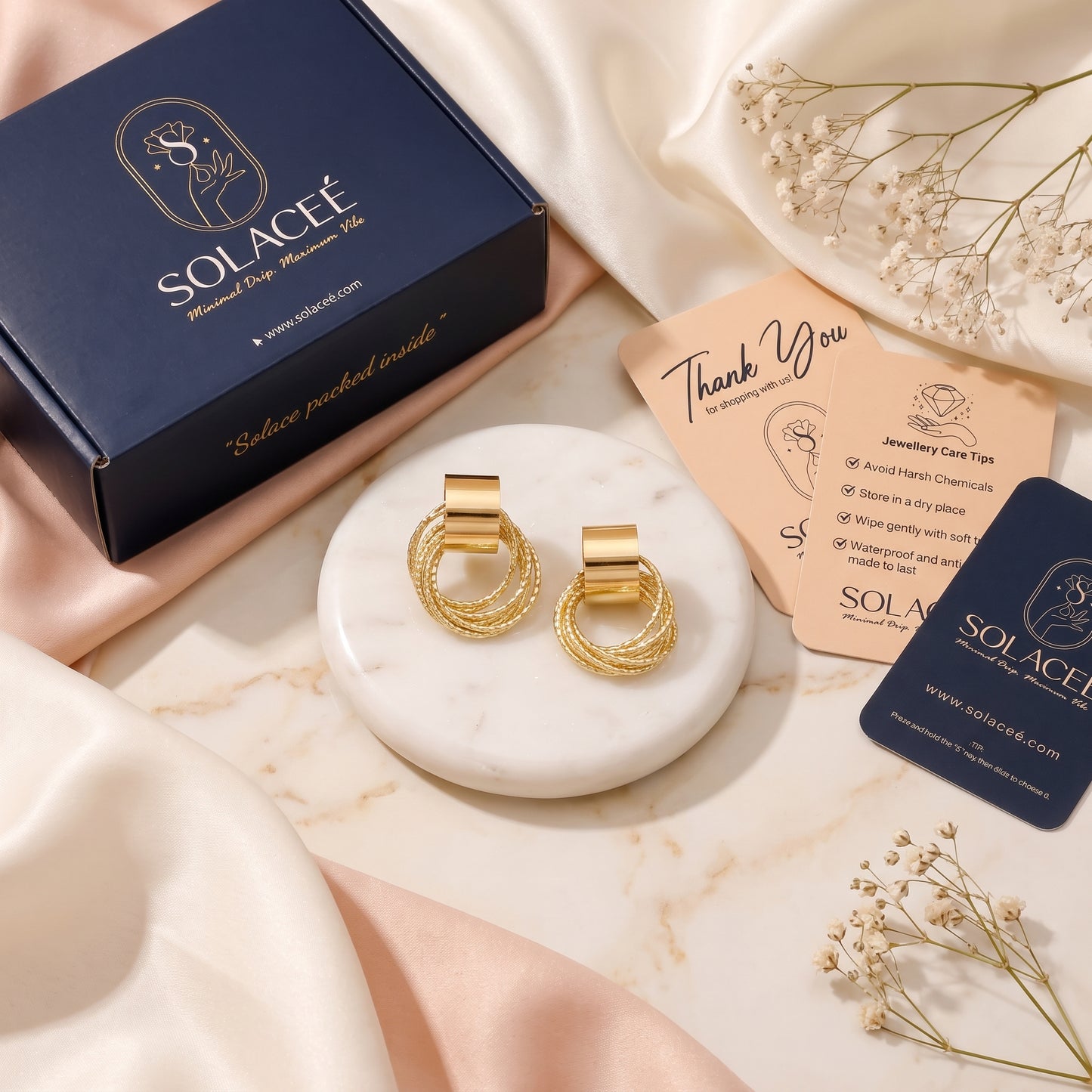 Loopelle – Twisted Chain Luxe Earrings
