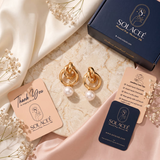 Auriluxe – Pearl Drop Earrings