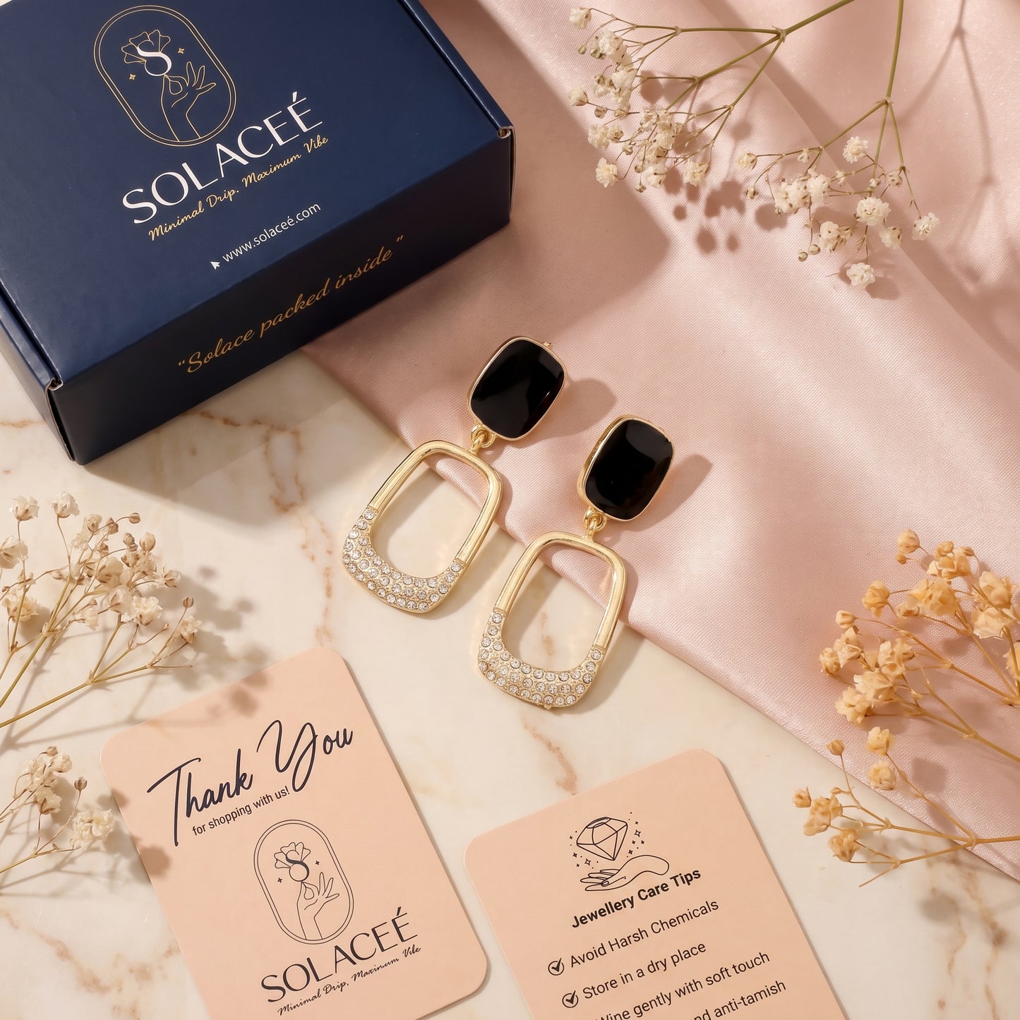 Noirglint – Elegant Drop Earrings