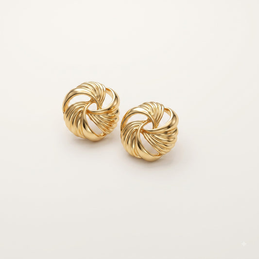 AuroraLoop – Twisted Stud Earrings