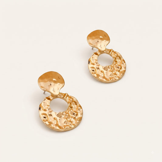 Aureon – Textured Drop Earrings