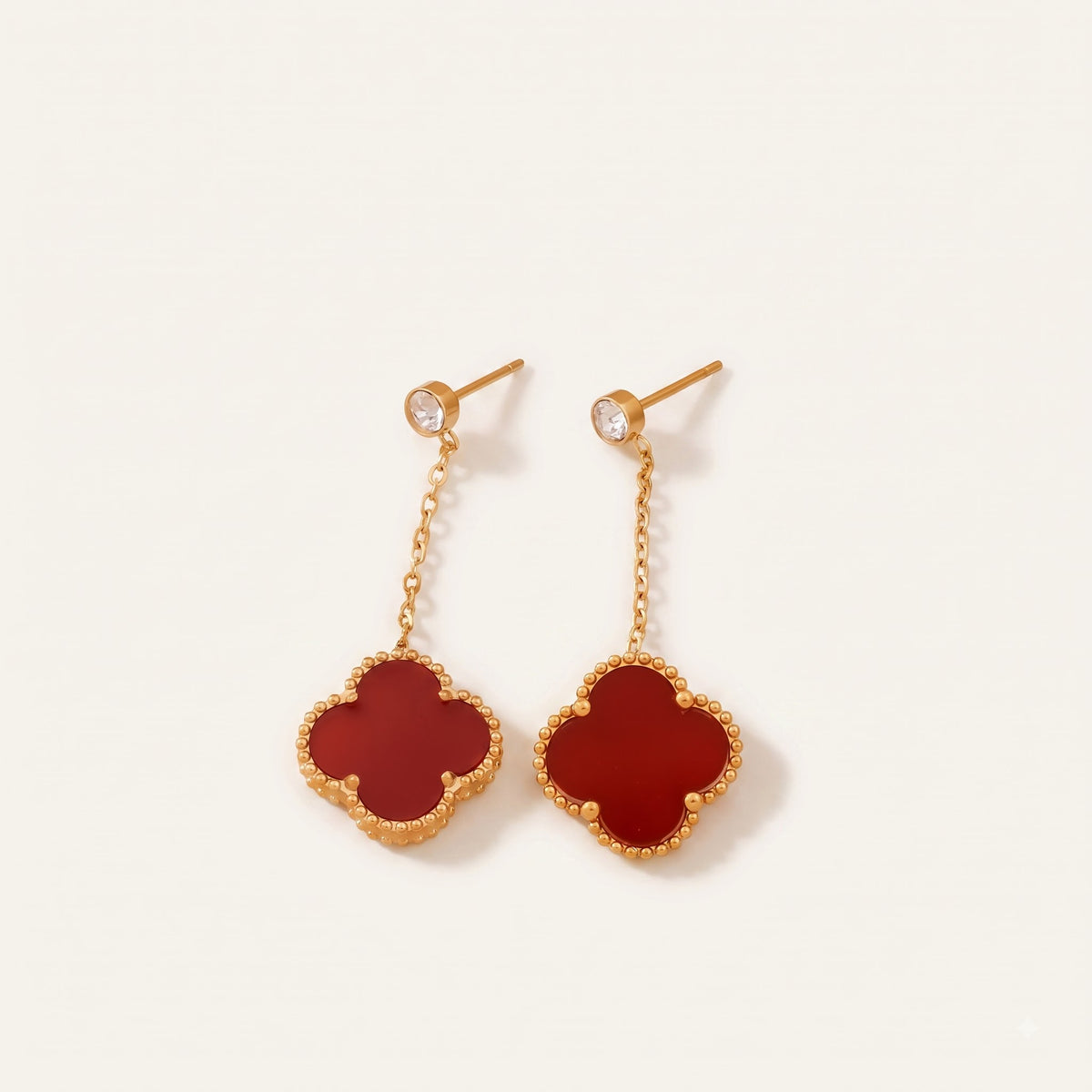 RougeBloom – Clover Drop Earrings
