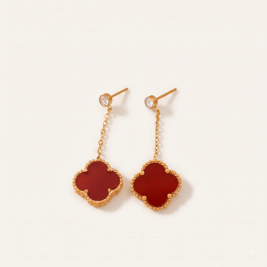 RougeBloom – Clover Drop Earrings