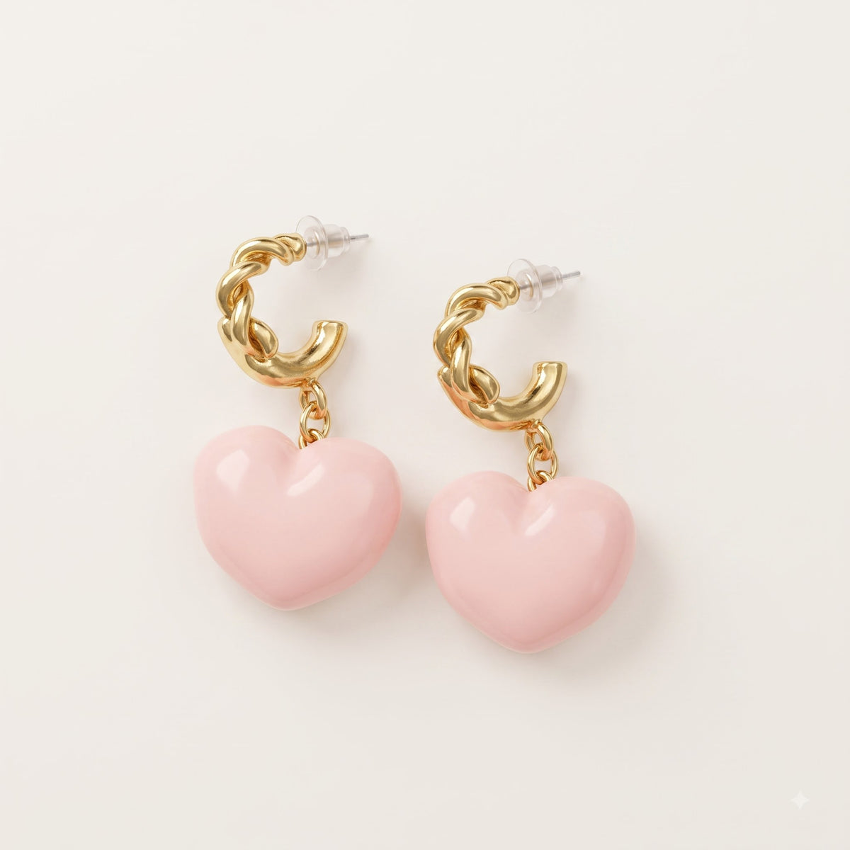 Roséglow – Twisted Heart Hoops