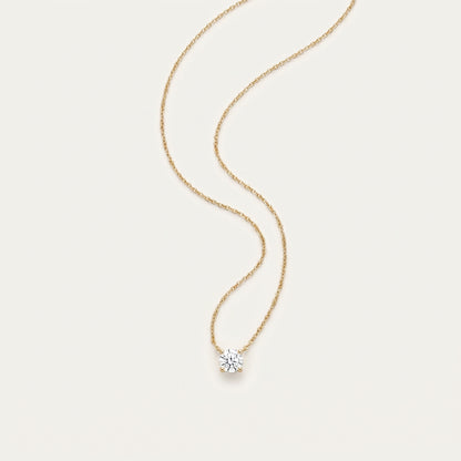 Bare Glow – Minimal Crystal Necklace