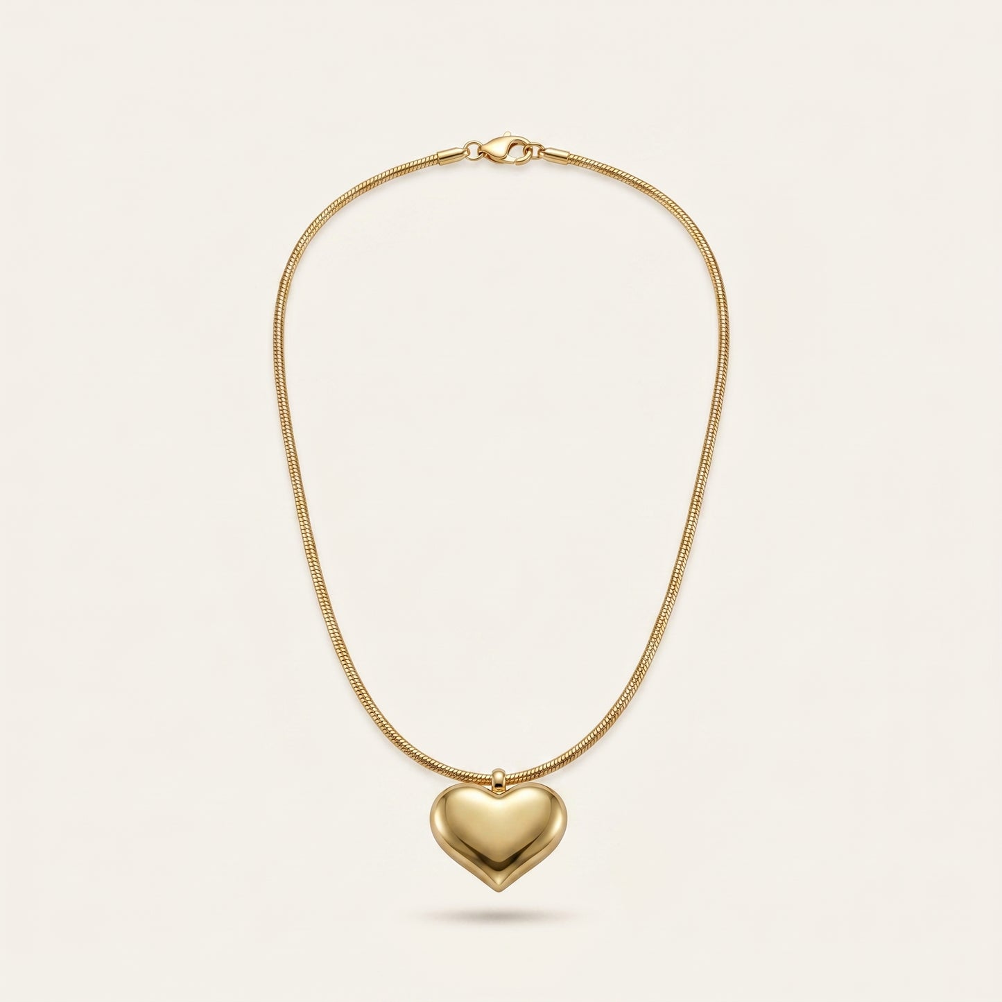 Boldheart – Statement Gold Heart Necklace