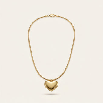Boldheart – Statement Gold Heart Necklace