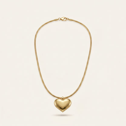 Boldheart – Statement Gold Heart Necklace
