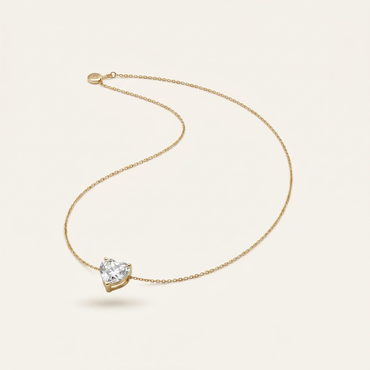 Heartlet – Dainty Crystal Heart Necklace