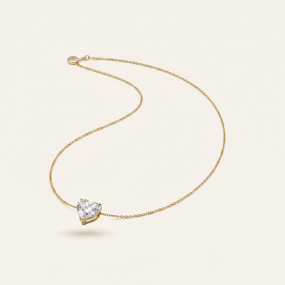 Heartlet – Dainty Crystal Heart Necklace