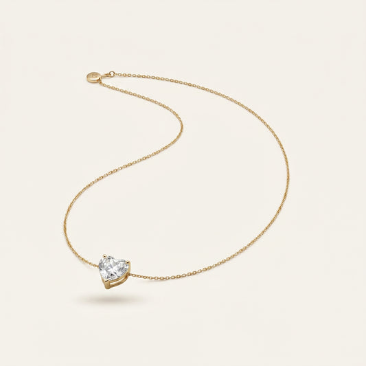 Heartlet – Dainty Crystal Heart Necklace