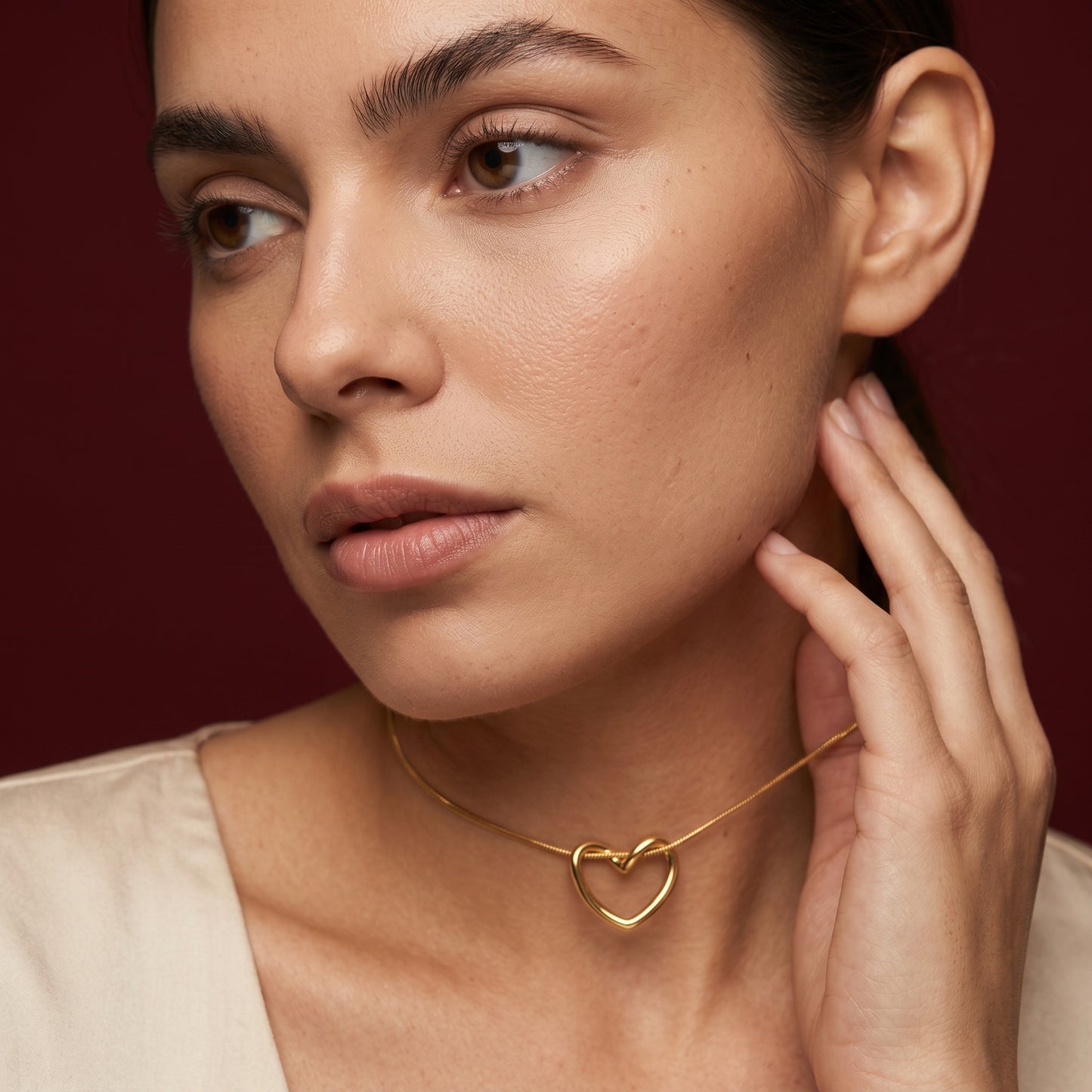 PureHeart – Minimal Gold Heart Necklace