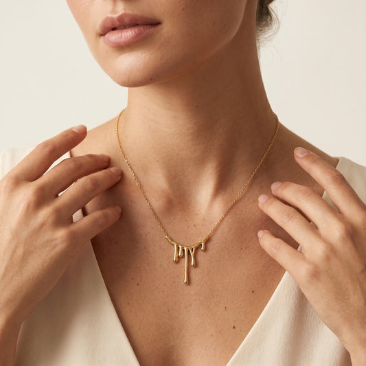 Lava Luxe – Molten Drip Necklace