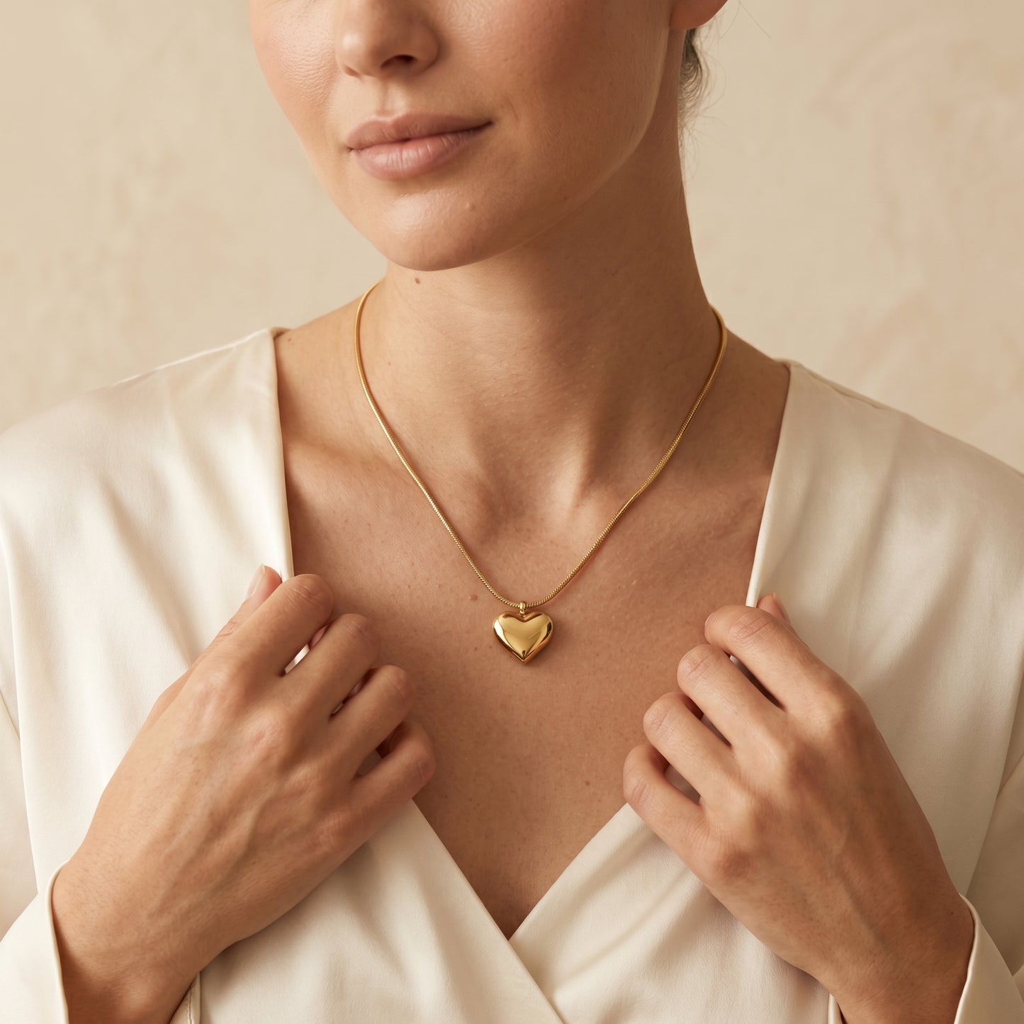 Boldheart – Statement Gold Heart Necklace