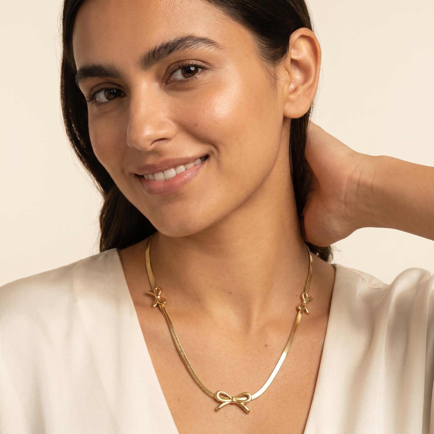 TrioCharm – Triple Bow Necklace