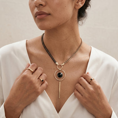 Celestara – Geometric Luxe Necklace
